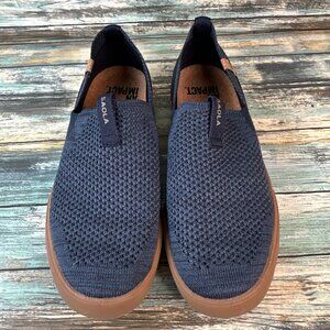 Saola Virunga Loafer Mens 8 Navy Blue 100% Vegan Lightweight Casual Slip On Shoe